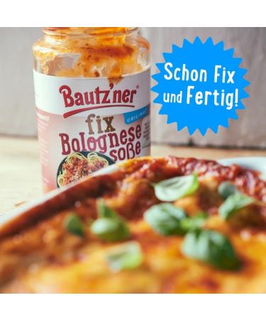 Bautz'ner Fix Bolognese Sauce - Ready-Made 400ml Jars (Pack of 6) | Delicious International Shipping - Buy Online on GoSupps.com