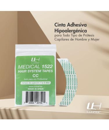 LuxHair Medical 1522 Hypoallergenic Adhesive Tapes for Wigs and Extensions Lasts 2 Days Skin-Friendly Double Sided Adhesive - Buy Online on GoSupps.com