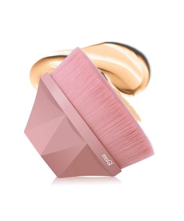 MSQ Foundation Brush Make-up Brush Flat Flat Top Face Brush Groove Design Blush brushes for mixing liquid cream concealer premium pink - Buy Online on GoSupps.com