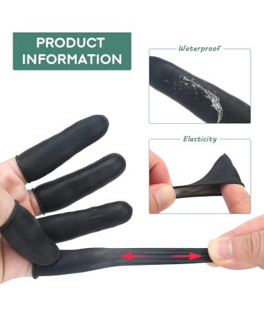 G2PLUS Black Latex Finger Cots - 200pcs Anti-Static Finger Covers for Dressing Protection - Buy Online on GoSupps.com