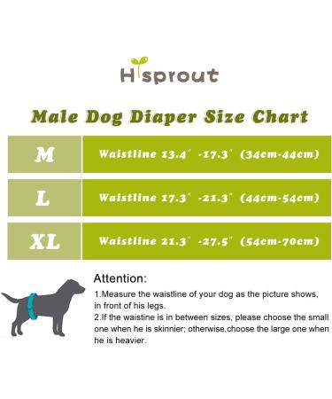 Hi Sprout Reusable Male Dog Diaper - Washable & Absorbent Cloth (3 Pack) in Colorful Check Pattern Size M - Buy Online on GoSupps.com