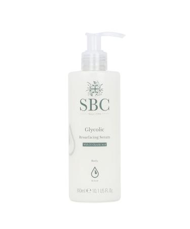 SBC Skincare Glycolic Resurfacing Serum - 300ml | 5% Glycolic Acid Serum For Dry Congested Skin | Vegan Friendly Body Serum | Exfoliating Serum For Ingrown Hairs