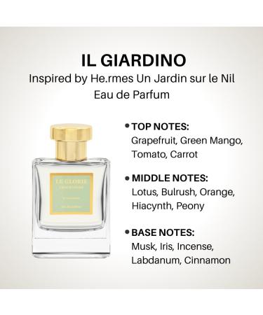 Inspired by He.rmes Un Jardin sur le Nil Il Giardino EDP Long Lasting 12-14 Hours Perfume Spray for Women Unisex All Skin Types - Cruelty Free - 0.33 oz 10ml Inspired by He.rmes Un Jardin sur le Nil 0.33 Fl Oz (Pack of 1) - Buy Online on GoSupps.com