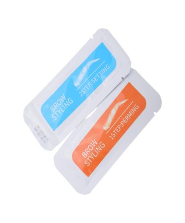 Kit Sourcils Instantan 2 Pi ces Fixateur Rapide et Lamination Professionnelle Formule Douce sans Irritation Rehaussement Naturel pour Types de Peau Usage Maison et Salon