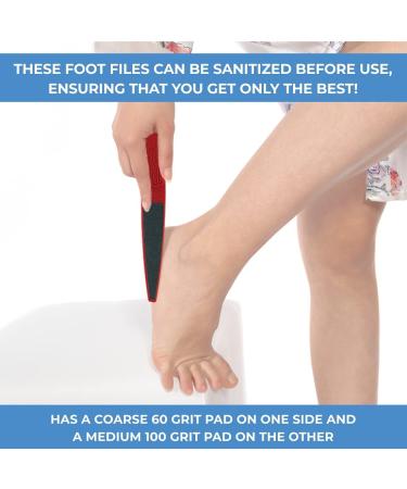 ForPro Red Panda Foot File 60/100 Grit Double-Sided Pedicure File for Feet and Heels - Large Size - Pack of 1 - Buy Online on GoSupps.com