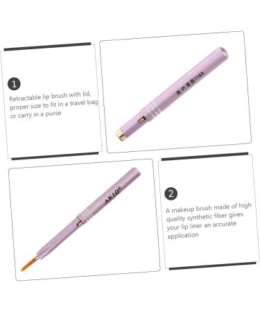 Housoutil 5pcs Retractable Lip Brush Makeup Applicators Lip Applicators Lip Gloss Wands Retractable Lip Liner Portable Makeup Brush Scrubber Lip Tint Lipstick Metal Mini 11.5x0.8cm Assorted Color - Buy Online on GoSupps.com