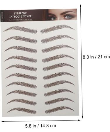 DOITOOL 9 sheets Temporary Transfers Eyebrows Eyebrow Tattoos Transfer False Sticker Artificial Shaping - Buy Online on GoSupps.com