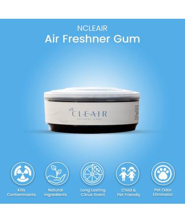 NCLEAIR Deodorizing Air Freshener Gum - Pet Odor Eliminator Spray - Multipurpose Gel for Home, Bathroom, Car - Long Lasting & Pet, Kid Safe (2 Pack) - Buy Online on GoSupps.com