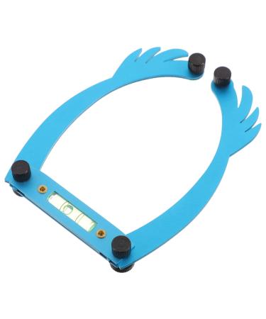 NOLITOY Outfit Stencil Ruler Guide Measuring Threading White Microblading Reusable Positioning Shaping 25.5x1.3cm Blue