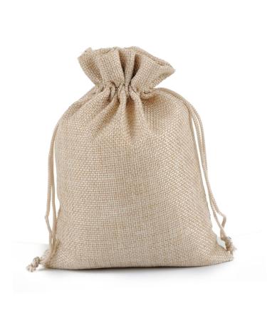 SEWOART 12pcs Christmas Cloth Bags Christmas Sto Linen Bags Storage Container Candy Storage Bag Jewelry 18.00X13.00X0.30CM Beige