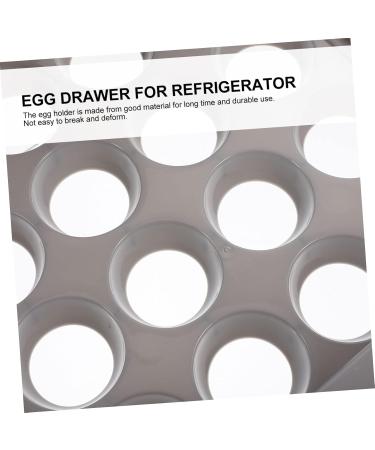 Healvian Layer Convenient Multi-function Fridge Supplies Case Refrigerator Home Tray Style Accessory Egg Grey 21.5x22.5x14cm - Buy Online on GoSupps.com