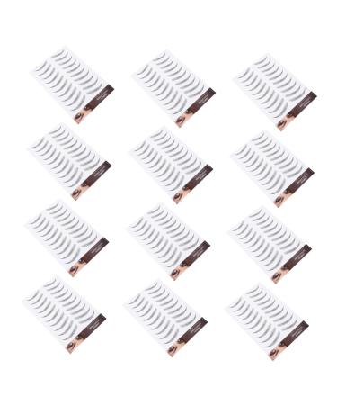 DOITOOL 24 Sheets Waterproof Eyebrow Stickers Realistic Fake Eyebrows Artificial Eyebrow Water Proof Tool 3d 21x15cmx2pcs Black 2x2pcs