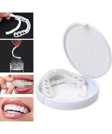 Giural Teeth Veneers - Extra Thin Comfort Fit Temporary Dentures for a Beautiful Smile | Upper & Lower Jaw One Size Fits All - Buy Online on GoSupps.com