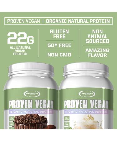 Gaspari Nutrition Proven Vegan Protein - Organic Gluten-Free Soy-Free Non-GMO (2lbs Vanilla Chai Latte) - Healthy Plant-Based Protein Powder - Buy Online on GoSupps.com