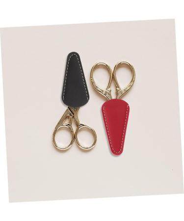 High-Quality Shear Pocket Scissors Set - 3 Pieces with Protective Leather Sheath & Blade Caps for Embroidery | Safe & Durable Design - Buy Online on GoSupps.com