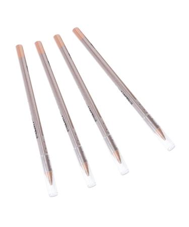 WOONEKY 4pcs Concealer Pen Dark Circle Concealer Makeup Concealer for Face Highlighter Stick Wooden 1 g (Pack of 1) Ivory