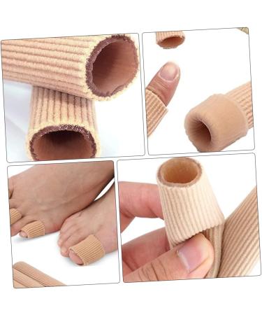 Healifty Gel Finger Toe Cover Buffer Tube - 2pcs Flesh Color - Buy Online on GoSupps.com