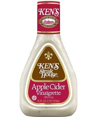 Ken's Steak House Apple Cider Vinaigrette Dressing 16 Fl Oz (Pack of 3) - Delicious Salad Dressing Combo - Buy Online on GoSupps.com