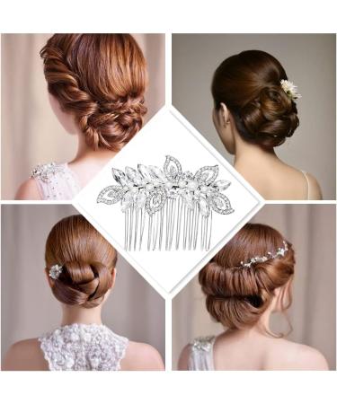 Bride Wedding Hair Comb Bride Wedding Crystal Hair Comb Wedding Hair Accessorie for Women and Girls - Buy Online on GoSupps.com