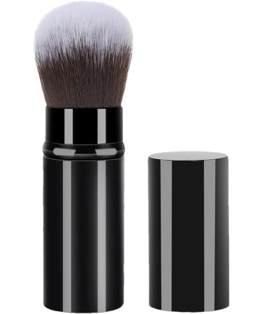 Travel Makeup Brushes - Telescopic Small Cosmetics Brushes | Soft Face Makeup Brushes Beginner Friendly Powder Brush for Foundation Black - Buy Online on GoSupps.com