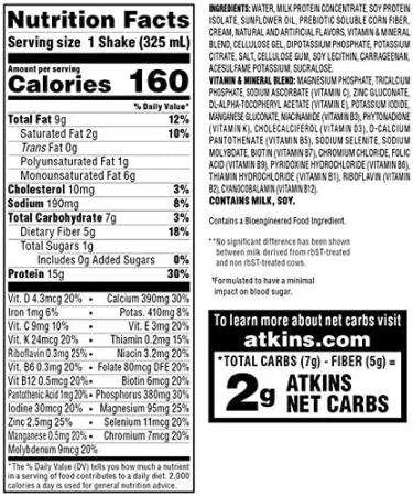 Atkins Gluten-Free Protein-Rich Shake 11 Fl Oz (Pack of 4) - Creamy French Vanilla, Keto Friendly - Buy Online on GoSupps.com