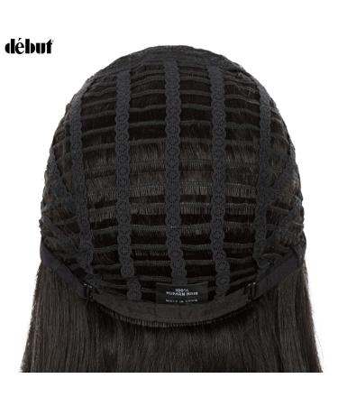 D BUT 10A Brazilian Virgin Remy Human Hair Wig with Bangs - Short Bob Pixie 25cm (1B) - Lightweight 103g - Buy Online on GoSupps.com