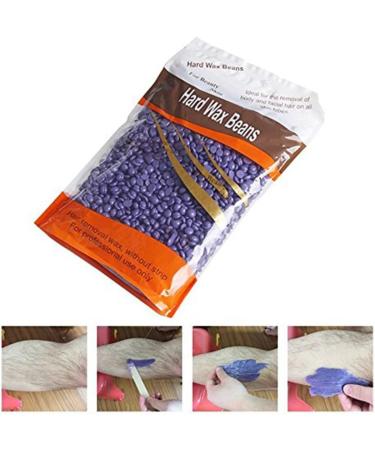 Hair Removal Wax Beans Ultnice 300g - Intimate & Body Wax with 10 Wooden Sticks | Home Hair Removal (Purple) - Buy Online on GoSupps.com