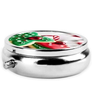 Gingerbread Man Candy Pill Box | 3 Compartment Mini Organizer | Portable Travel Medicine & Vitamin Holder - Buy Online on GoSupps.com