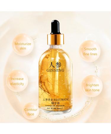 Ginseng Polypeptide Anti-Ageing Essence Oil - Set of 2 for Tightening Sagging Skin and Reducing Fine Lines - Buy Online on GoSupps.com