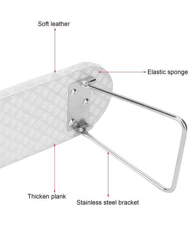 Nail Hand Rest Pillow Foldable Stainless Steel Nail Art Wrist Support Nail Art Hand Pillow Pillow for Hand for Nail Home for Nail Art Shop(white) - Buy Online on GoSupps.com