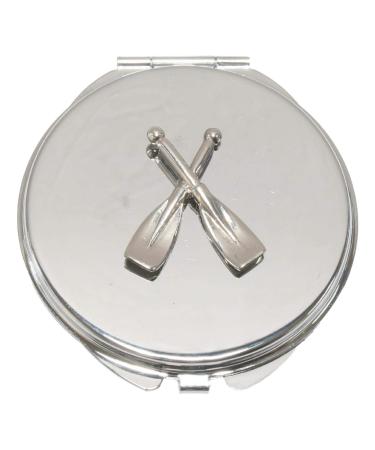 Crossed Oars Compact Mirror Handbag Gift With Free Engraving 91