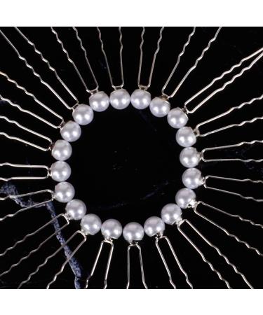 80pcs Wedding Hairpins with Pearls & Flowers | Rhinestone Bridal Jewelry & Hair Accessories for Perfect Hairstyles - Buy Online on GoSupps.com