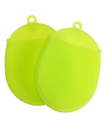 Beavorty 2pcs Silicone Bath Brush Handheld Shampooer Silicone Face Scrubber Baby Hand Mittens Baby Bath Silicone Brush Hair Shampoo Brush Baby Shampoo Mitt Shower Brush Body Scrubbers Comb