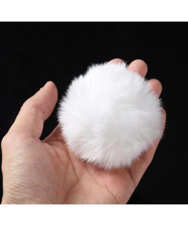Large White Pom Pom Balls - 3 Inches - 20 Pieces - DIY Crafts Costume Accessory - Buy Online on GoSupps.com