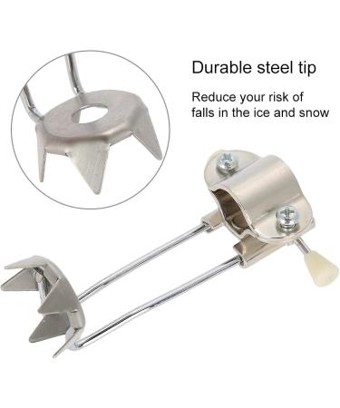 Cane Tips for Ice Cane Ice Grip Attachment Walking Mobility Crutches Non-Slip Ice Grip for Walking Sticks Trekking Pole Folding Crutches - Buy Online on GoSupps.com