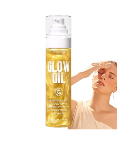 G n rique Radiance Body Oil Natural Body Care Oil 100 ml Sun Protection SPF50 Skin Shine for Camping Beach Bike Sport Picnic