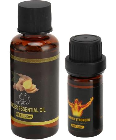 Essential Ginger Massage Oil for Abdominal Tightening & Weight Loss - Natural Ingredients to Boost Metabolism - Buy Online on GoSupps.com