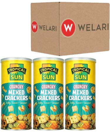 Tropical Sun 3 x 150g Salty Sweet Umami Mixed Crackers With Welari Thank You Card Rice Green Peas Seaweed Spicy Hot Chilli Snack Treat (450g) (3pack) - Buy Online on GoSupps.com