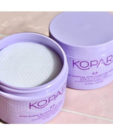 Kopari KP Body Bumps Be Gone Clarifying Body Pads | 4.4% AHAs & BHAs | Reduces Pores, Bumps, Dark Spots | Smooths Skin Texture | Vegan & Cruelty-Free - Buy Online on GoSupps.com