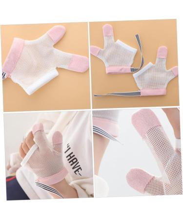 Hohopeti Anti-Eating Baby Gloves | Thumb Protector Nylon Mittens 11.5X6.5CM - Buy Online on GoSupps.com