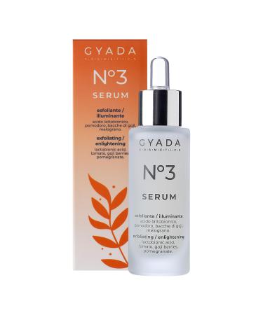 Gyada Cosmetics FACIAL SERUM nr 3 EXFOLIATINGILLUMINATING BIO CERTIFICEERD MADE IN ITALY 30 ml