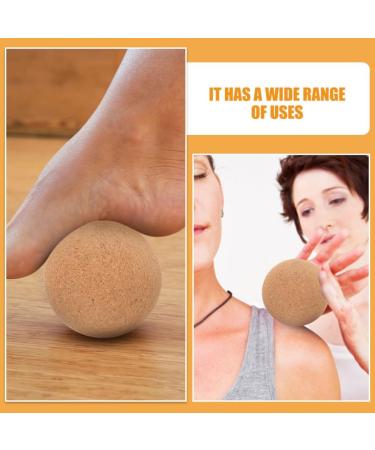 Yardwe 2 Cork Massage Balls - Wood Massage & Trigger Point Balls for Pain Relief & Yoga | International Shipping - Buy Online on GoSupps.com