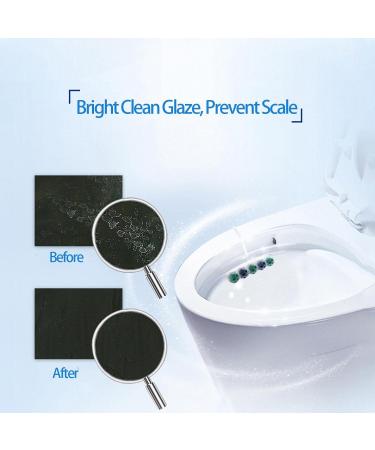 5 in 1 Toilet Rim Block Cleaner - Smell Eliminator Cleaning Ball with 4 Fresh Fragrance - Quickly Foam for Clean and Deodorize Prevent Limescale (1Pcs) Dhger - Buy Online on GoSupps.com