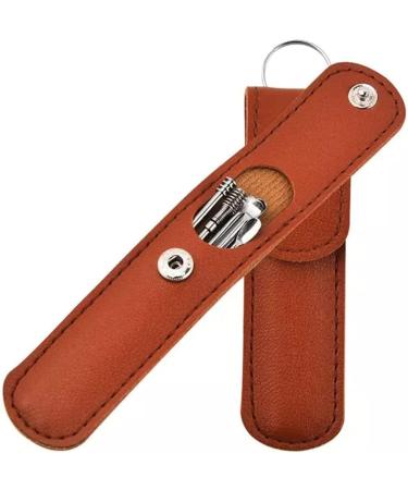 Spring Earwax Cleaner Tool Set - Stainless Steel Ear Picks for Easy Ear Wax Removal - Includes Storage Box and Cleaning Brush (Brown) - Buy Online on GoSupps.com