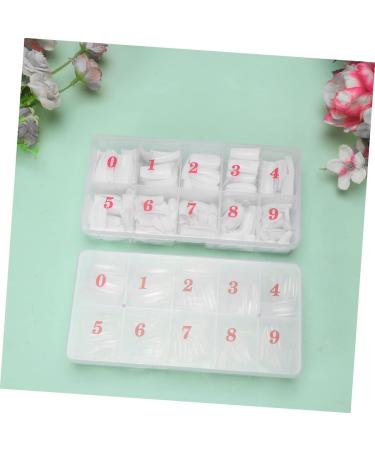 Healeved 2 Box French Style Nail Coffin Fake Nails Acrylic Nails Full Cover Fake Finger Nails Tip Press on Fake Nails Artificial Nails Coffin Fake Toe Nails Manicure Accessories Boxed White - Buy Online on GoSupps.com