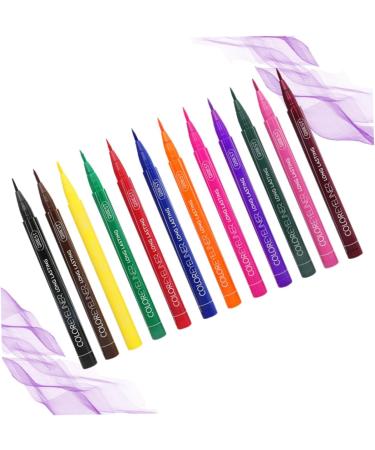 FRCOLOR 24 Pcs Matte Liquid Eyeliner Neon Eye Liner Pen Liquid Eyeliner Pencil Set Water Proof Makeup 1 count (Pack of 1) As Shownx2pcs - Buy Online on GoSupps.com