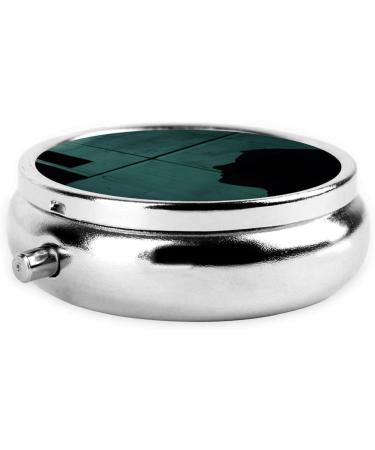 Hacker Attack Printed Mini Round Pill Box | 3 Compartment Travel Pill Organizer | Portable Medicine Case for Home & Office - Buy Online on GoSupps.com