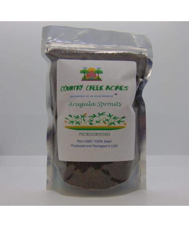 Arugula Seed, Arugula Sprouting Seeds, Microgreen, Sprouting, 8 OZ, NON GMO - Country Creek Acres Brand - High Sprout Germination- Juicing, Gardening, Hydroponics, Growing Salad Sprouts - Buy Online on GoSupps.com