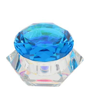 Healeved Nail Art Crystal Cup Esmalte De U as En Gel Transparent Gel Nail Polish Clear Nail Polish Nail Glass Cup Dampen Dish Mini Crystal Bowl Ring Holder White Crystal Washing Cups Cover