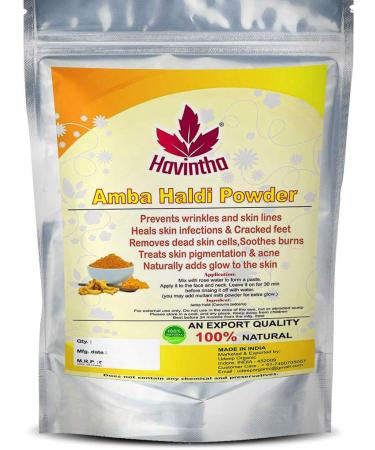 Havintha Amba Haldi Powder for Face | Removes Dead Skin Cells | Promotes Glowing Skin - 100 Grams